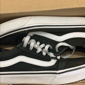 Black and white vans
